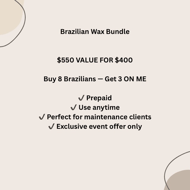 Brazilian Wax Bundle at SkyWood Esthetics in Farragut, TN